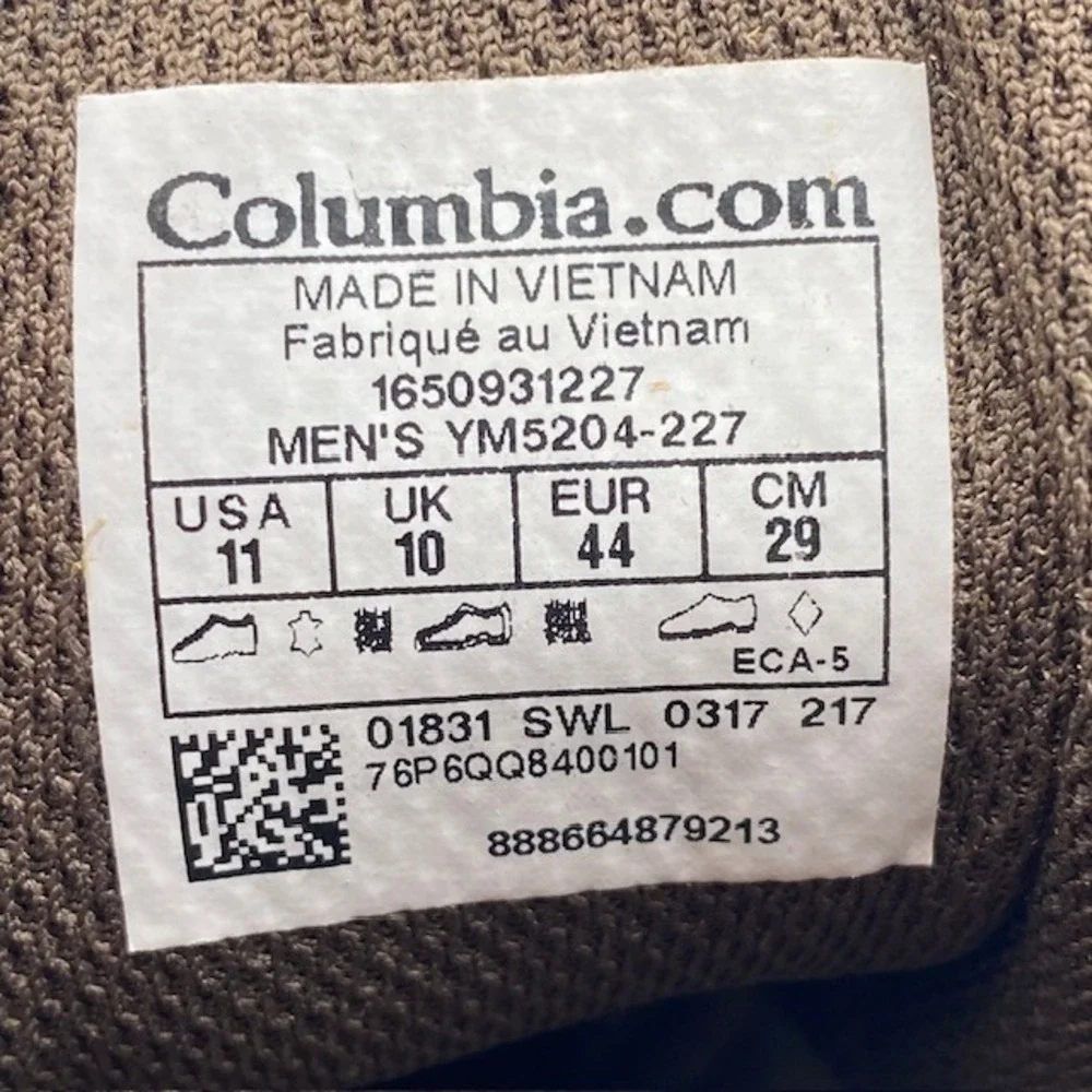 Columbia Newton Ridge Plus II Waterproof‎ Hiking Boots Mens 11 Brown YM5204-227